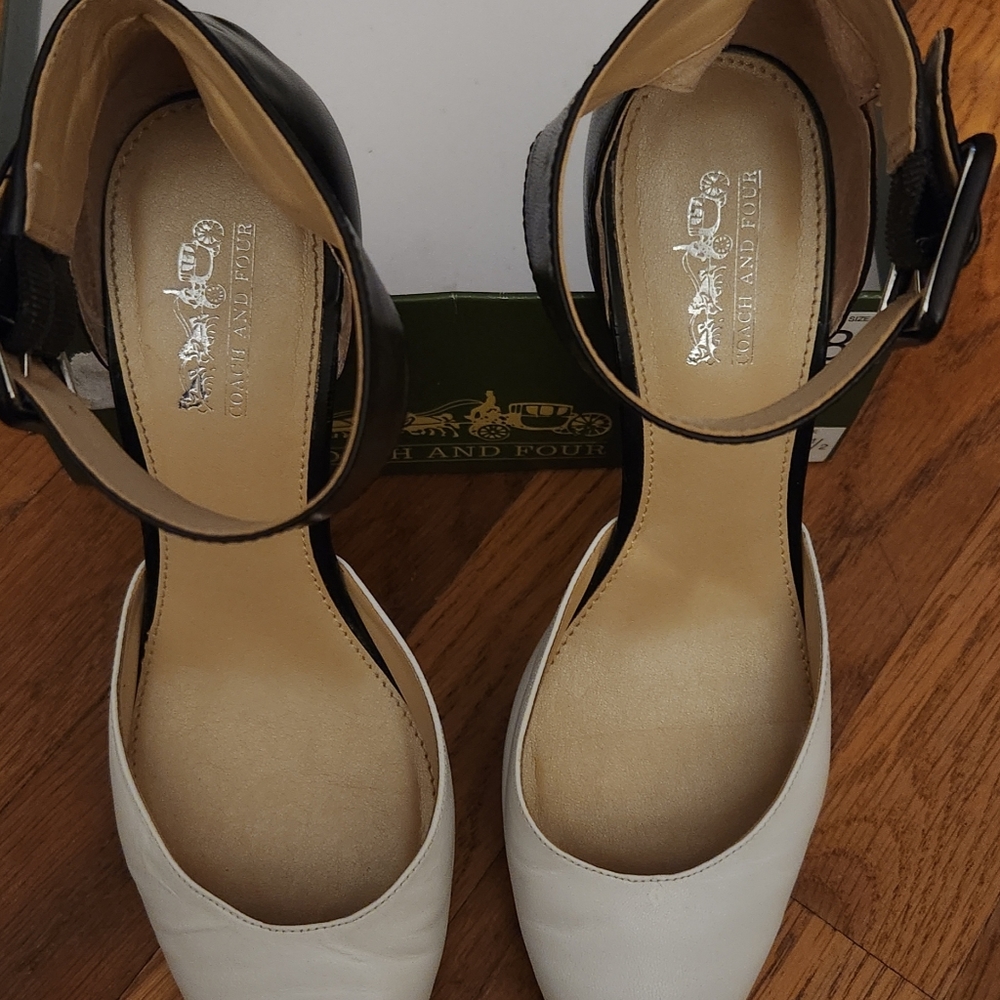 Coach and Four Strap Ankle Heels Size 8.5